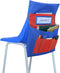 Eamay Chairback Buddy Pockets Chart - Kids School Supplies, Seat Storage Organizer for Classroom Chairs (Blue and Red)