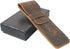 Leather Pocket Knife Sheath, Folding Knife Storage Case, Small Knife Pouch Holder, Waterproof Knife Cover, Knife Drawer Pocket Organizer (HGJ311) (Brown) by HERSENT