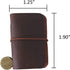 Miniature Notebook, Handmade Leather Cover, Portable Travel Sized Journal