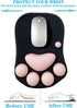 WESAPPINC Cat Paw Mouse Pad - Soft Silicone Wrist Support Ergonomic Non-Slip Mousepad for Office (Black Cherry)