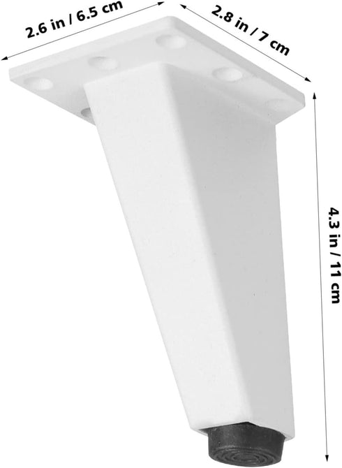 4pcs Uonlytech Cabinet Feet for Bathroom Furniture Support Height Sturdy Legs for Sofa Cabinet and Tv Stands Easy