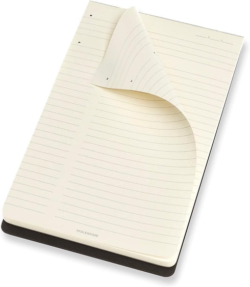 Moleskine PRO Pad, Large Soft Cover, Black, 5" x 8.25", Ruled/Lined, 96 Pages for Writing and Notes
