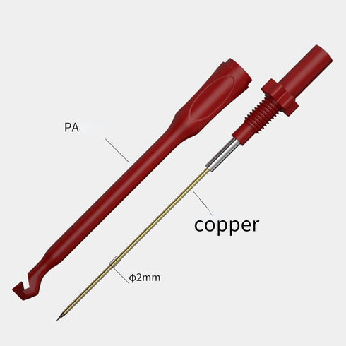 2PCS J30016 Multimeter Test Hook Piercing Probe Kit with 4mm Insulation Connector for Car Repair Test Needle CAT II