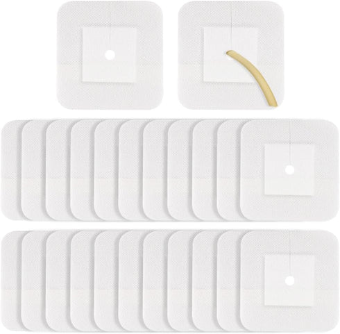 EaseCare 30 Pcs Feeding Tube Covers G Peg Tube Holder Split Drain Adhesive