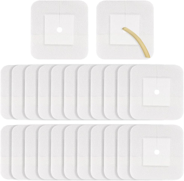 EaseCare 30 Pcs Feeding Tube Covers G Peg Tube Holder Split Drain Adhesive