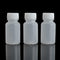 100Pcs 20ml PE Plastic Empty Small Mouth Graduated Lab Chemical Container, Sealing Liquid Medicine Bottles