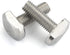 M8 x 35mm T-Slot Drop-in Stud Sliding Bolts, 304 Stainless Steel 18-8, Full Thread, 5 PCS