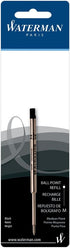 Waterman Ink Refill, Medium Point, Black for Ballpoint Pens (834254)