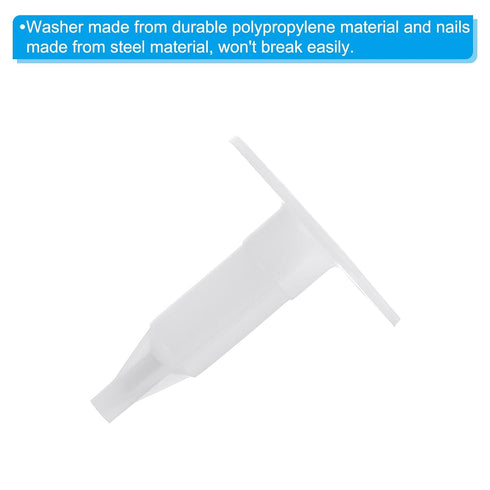PATIKIL 55mm Perforated Insulation Pins, 50 Set Insulating Nails for Fixing Foam Board to Masonry Wall or Ceiling