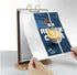 Rikyo A4 10 Pages-20 (8.5x11") Walnut Wood Sign Holder Vertical Table Card Flip Display Sides,T Double Sided Flyer