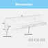 Vinyl Record Holder Storage Wall Mount Shelves, Clear Acrylic CD Rack Record Music Album Shelf 8 Pack for Wall Decor Display Kids Bookshelf Magazine Rack Picture Ledge Bedroom Living Room Kitchen by GMINCO