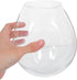 SEWACC Transparent Glass Lampshade Cover European Style for Bedroom Wall Floor Lamps Chandelier Compatible with Fitter