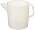 EISCO Plastic Pitcher, 3000mL (3L) - Short Form, Euro Design, Chemical Resistant & Autoclavable Polypropylene