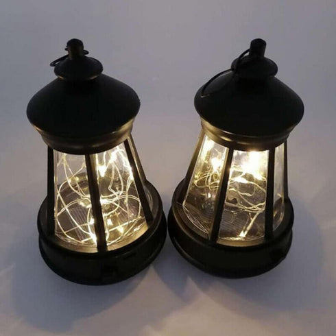 anso Solar LED Powered Lantern Light Hanging Garden Waterproof Outdoor Lamp Decor (String Light)
