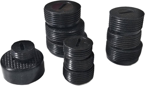 20 Pcs Black Male Thread 16mm OD Diameter Carbon Brush Holder Caps Replacement Parts for Power Tools (16mm)