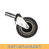 5 inch Set 1 Caster Wheel - Heavy Duty Swivel Caster - Thermoplastic Rubber - Strong and Secure Fit - Industrial Wheel