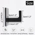 Bath Towel Hook, 4 Pack Self Adhesive Square Coat Hooks, Heavy Duty Stainless Steel Wall Hooks