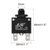 uxcell 5Pcs Push Button Reset Thermal Overload Protector Circuit Breaker AC 125/250V 20A