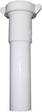 LASCO 03-4341 White Plastic Tubular 1-1/4-Inch by 6-Inch Slip Joint Extension with Nut and Washer