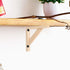 2pcs 20x20cm Balacoo Solid Wood Triangle Shelf Brackets Heavy Duty Wall Shelf Supports and Workbench Storage