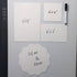 Dry Erase Sticky Notes Reusable, 4"×4", 6 Pack White Sticky Notes for Wall, PC, Wood, Bricks