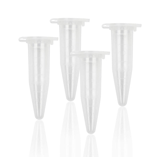 100 Pcs Centrifuge Tubes 1.5 ml Clear Plastic Test Tube Vials with Caps for Lab Small Sample Bottles