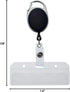 Specialist ID Premium 2 Pack Carabiner Badge Reels with Half Card Holders - Secure Swipe Access for POS Cards