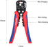 WORKPRO Self Adjusting Wire Stripper, 3-in-1 Automatic Wire Stripper/Cutter/Crimper, AWG10-24, 8 Inch Multi Pliers For Electrical Wire Stripping, Cable Cutting, Crimping,Red&blue by WORKPRO