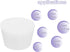 MECCANIXITY 6 Pieces Silicone Rubber Tapered Plug, 42mm to 53mm Solid Test Tubes Bungs Stopper White Translucent