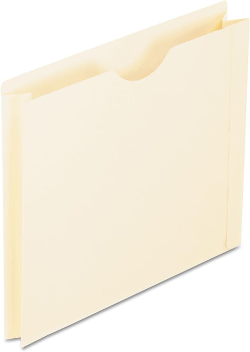 Pendaflex File Jackets, Letter Size, Manila, 2" Expansion, 50 per Box (22200EE), Reinforced Straight-Cut Tabs