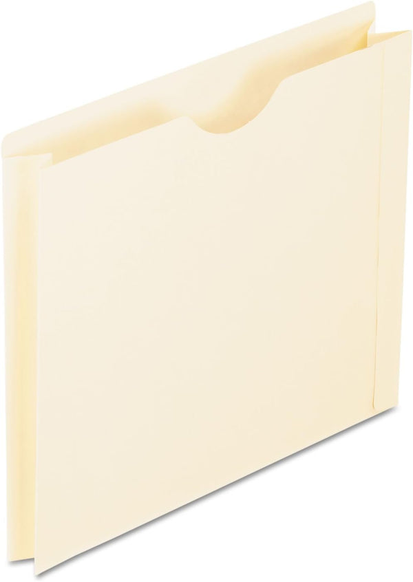 Pendaflex File Jackets, Letter Size, Manila, 2" Expansion, 50 per Box (22200EE), Reinforced Straight-Cut Tabs