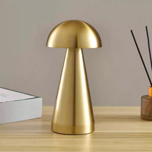 ZDAYOZ USB Charging Simple Atmosphere Desk Lamp, Mushroom Decoration Desk lamp, Dual-Purpose Camping
