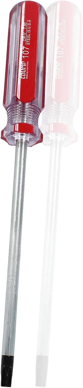 T30 Torx Screwdriver, Magnetic Head with Insulated PVC Handle, 125mm Working Length for Repairing DIY