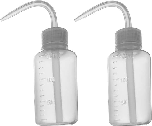 Wash Bottle 2pcs 150ml 5Oz Narrow Mouth Squeeze Bottle, Medical Lab Plastic Safety No Spill Watering Cans