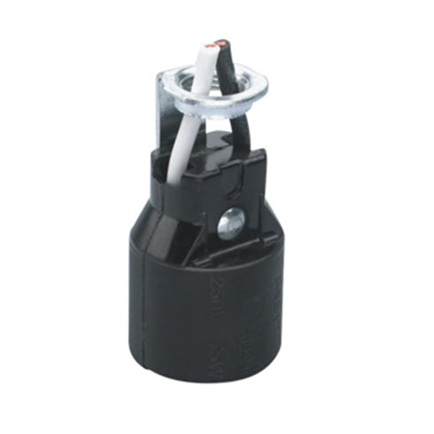 E17 5.9 Inch E17 Bulbs (Black,3 Pack) Intermediate Base Lamp Holder,TWDRTDD US Standard Keyless Phenolic Socket