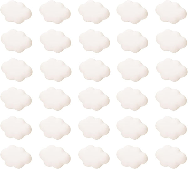 Decorative Cloud Push Pins, Cute Thumb Tacks for Cork Bulletin Boards, 30PCS for Wall Hanging Photos Memo DIY Craft