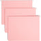 Smead Standard Hanging File Folders, 25 Count, Pink, Letter Size, 1/5-Cut Adjustable Tabs