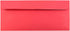 JAM PAPER #10 Business Colored Recycled Envelopes, Peel and Seal Closure, Red, 100/Pack