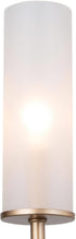 4-Light 32'' Gold Linear Chandelier, Modern Farmhouse Chandeliers Pendant Lights Fixtures with Frosted Glass Shades