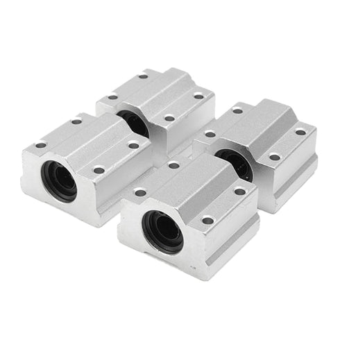 Linear Rail OD 8mm, 200mm 2PCS Optical Axis Linear Rail Shaft Rod with 4PCS Guide Support and 4PCS SC8UU Bearings