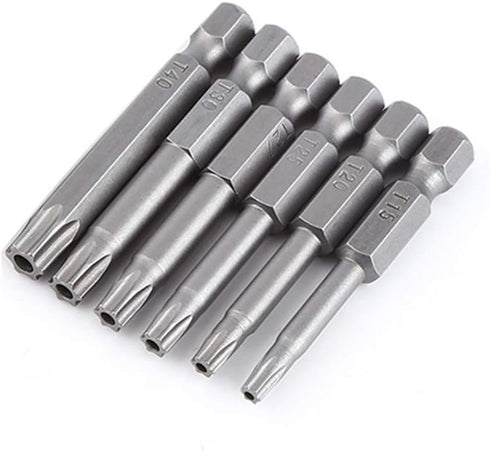 Yakamoz 12pcs 1/4 Inch Hex Shank T5-T40 Torx Head Screw Driver Bit Set, Security Tamper Proof Tools