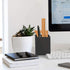 NIUBEE Black Acrylic Pen Holder 4 Pack, Desktop Pencil Cup Organizer for Office Desk Accessories