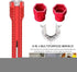 8-in-1 Multi-purpose Faucet and Sink Installer Wrench for Toilet Bowl, Sink, Bathroom, Kitchen Plumbing Repair (Red)