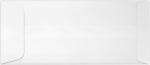 LUXPaper #10 Policy Business Envelopes | Peel & Press | 4 1/8" x 9 1/2" | White Linen | 80lb. Text | 50 Qty