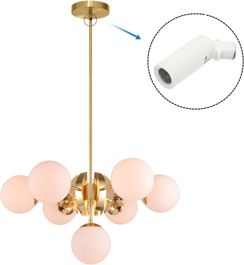 3 Pack 180 M10 PATIKIL Sloped Ceiling Light Adapter, Degree Thread Chandeliers Ceiling Pendant Lighting Adapter