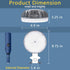 6000LM 42W 4000K 110-240V, Owleye Dusk to Dawn Outdoor Lighting LED Barn Light Security Lights, Daylight, AC ETL