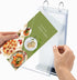 Rikyo 6 Pages-12 (Horizontal-4x6) Acrylic Sign Holder,Table Card Multi-Page Flip Display Sides,T Shape Double-Sided