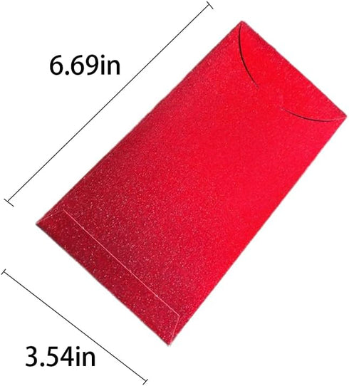 RICHINNA 30 Packets,Hong Pcs Red Envelopes,Blank without Words Red Bao Lucky Money Cash Envelopes for Spring Festival
