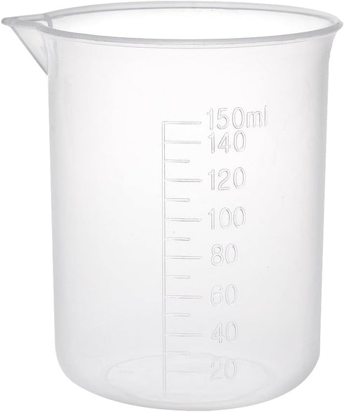 uxcell 5pcs Measuring Cup Labs PP Graduated Beakers, 150ml