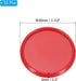 PATIKIL 35mm 1-1/2" Red Plastic Round Book Binding Discs, 33 Pcs for DIY Notebook Planner